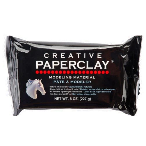 Creative Paperclay Creative Paper clay, 8 Ounces, White