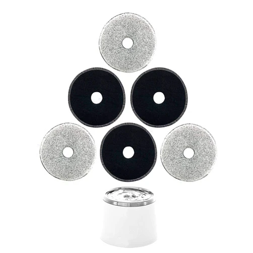 Amazinpure Fresh and Clear Fountain Replacement Cartridges 50023, 50761, 50053 and 55600 Compatible with Catit Carbon & Foam Zeus Dogit Drinking Water fountains 91400 6.1 in, 6 Packs