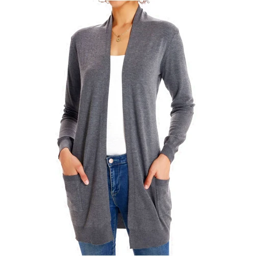 GRACE KARIN Women Lightweight Cardigan Sweaters with Pocket Long Sleeve Shrugs