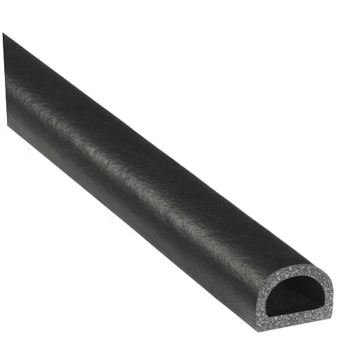 Trim-Lok D-Shaped Rubber Seal – .562” Height, .75” Width, 25’ Length – EPDM Foam Seal with HT (General Acrylic) Pressure Sensitive Adhesive System, Door/Window Weather Seal for Cars, Trucks, RVs, Boats