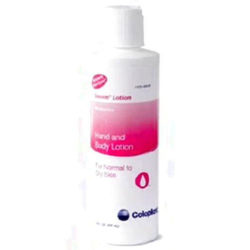 Coloplast Sween moisturizing lotion, 4 fluid ounce. Enriched with vitamin E. Sold by the each
