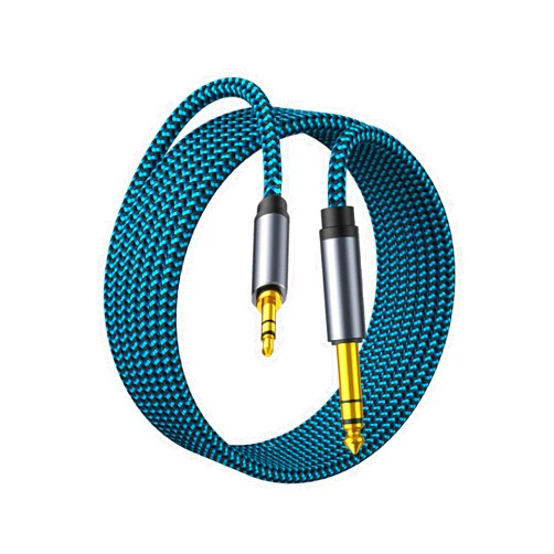 Hftywy 3.5mm to 6.35mm TRS Stereo Audio Cable 6.6ft 1/8 to 1/4 Stereo Cable 6.35mm 1/4