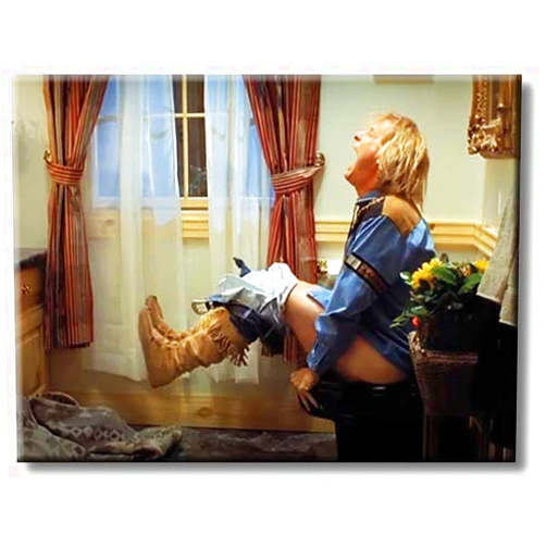 ArtWorks Decor Dumb and Dumber Harry on the Toilet Humor Picture on Stretched Canvas Wall Art, Ready to Hang!