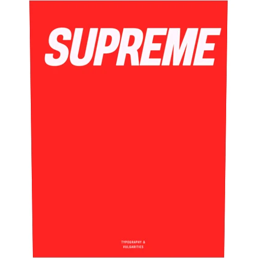 Typography Vulgarities Supreme (Red Edition): The Coffee Table Book