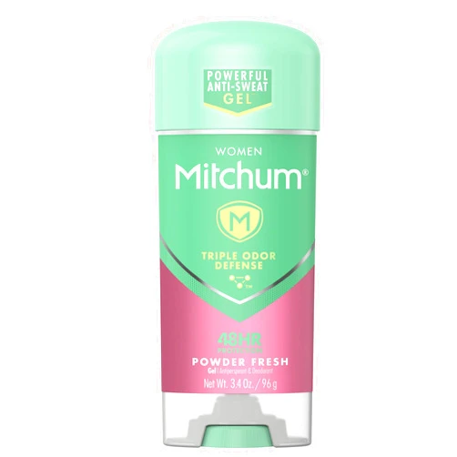 Mitchum For Women Anti-Perspirant Deodorant Clear Gel Powder Fresh 3.40 oz (Pack of 2)