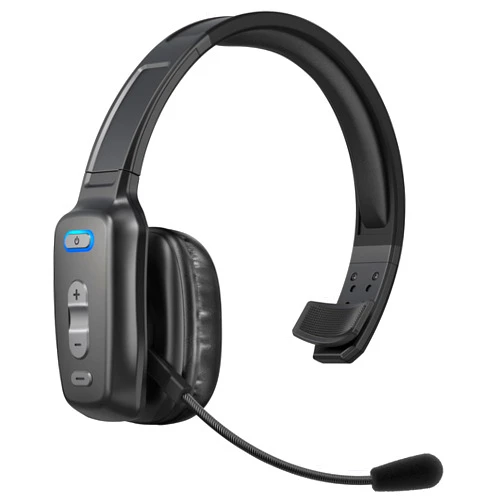 LEAYU Bluetooth Headset, Wireless Trucker Headset with Mute Button-Work Headphone with Noise Canceling Microphone Truck Driver 60Hrs for Cellphone Office Work
