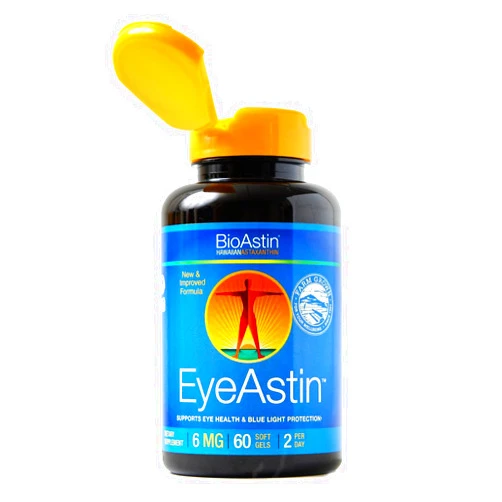Nutrex EyeAstin, BioAstin Hawaiian Astaxanthin with Lutein & Zeaxanthin, Supports Eye Health Naturally, 60 Count
