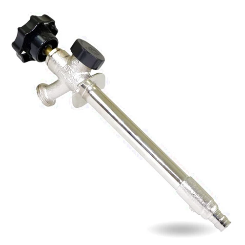 Midline Valve 62061G-OM Anti-Siphon Sillcock Frost Free Outdoor Faucet with Vacuum Breaker 1/2 in. PEX A x 3/4 in. Hose Bib, 6 in. Long, Chrome