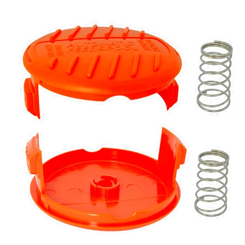 Generic RC-100-P RC-100 Spool Cap Covers Replacement for Black Decker RC-100-P AF-100 GH900 GD600 GH610 385022-03 LST201 LST522 LCC140 Weed Wacker Cover Caps (2 Cap+2 Spring)