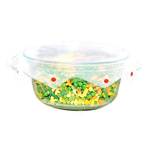 Smartwares Microwave Spatter Screen, Reusable, Non-Stick, Folds Flat, 13 Inch Splatter Guard, BPA Free, Tested Food Contact Safe, Made in the USA. Red Beads
