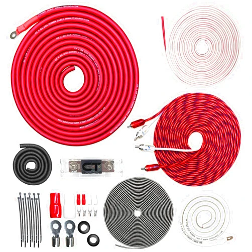 CT Sounds 4 Gauge CCA Complete Amp Wiring Install Kit, AMPKIT-4GA-PRO