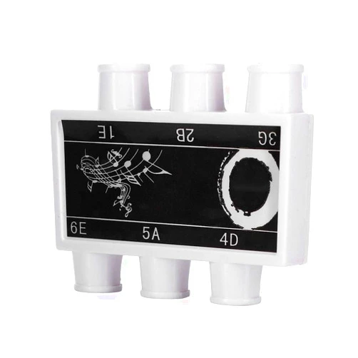 Dilwe Guitar Tuner Pitch, Plastic Tuner Pitch Pipe Tones E B G D A E with a Carring Case