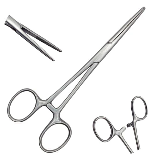 WAJEES Kelly Hemostat Forceps Tweezers 5.5