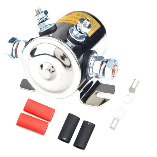 MaySpare Max 300A Heavy Duty Solenoid Relay Nickel-Plating for Golf Carts, Winch, Marine in Rush 12VDC