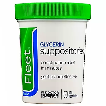 Fleet Glycerin Suppos Adl Size 50ct Fleet Glycerin Suppositories 6 pack