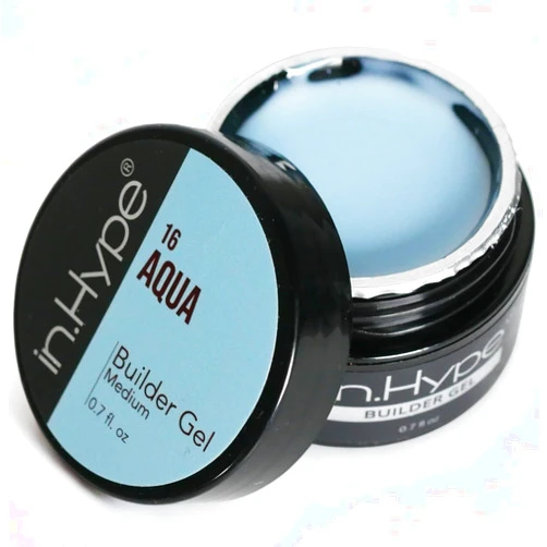 IN.HYPE UV/LED Camouflage Hard/Builder Gel for Nail Extension/Strengthening/Overlays Aqua