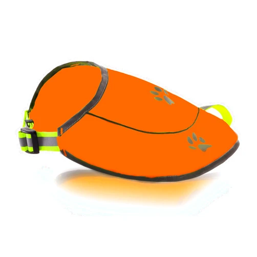 Funtone Colors Dog Hunting Vest Reflective Dog Vest - Dog Safety Vest with Elastic Strap, Comfortable Dog Reflective Vest, Reflective Dog Safety Jacket High Visibility Vest for Dogs - Orange, X-Small