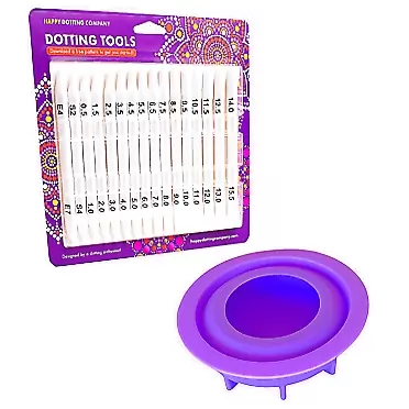 Happy Dotting Company Dotting Tools superset and Design #2 Art Stone Mold