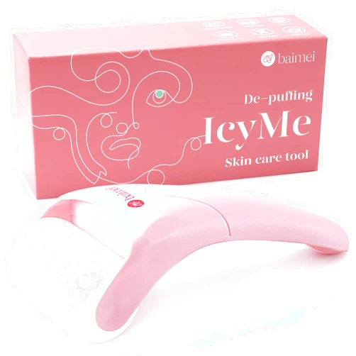 BAIMEI IcyMe Cryotherapy Ice Roller for Face and Eyes Massager Puffiness Redness Reducing Migraine Pain Relief, Skin Care Tool Helps on Muscle Tension, Self Care Gift for Men Women