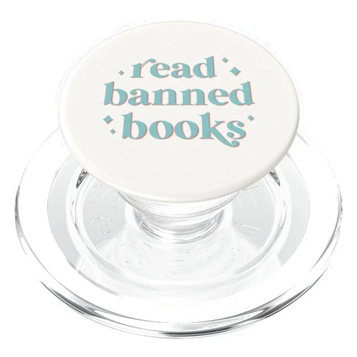 Book Lover Gifts by Vine Mercantile Vintage Retro Lettering PopSockets MagSafe PopGrip for iPhone 12, 13, 14