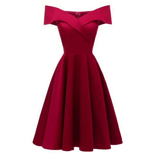 Generic Women Formal Off Shoulder -Neck Chiffon Prom Evening Party Bridesmsid Dress Abs Gown