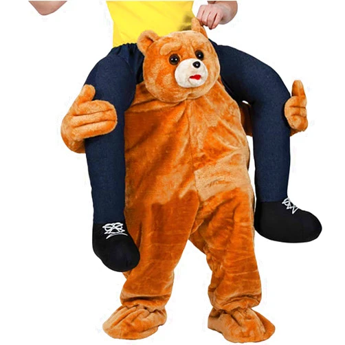UBCM Ride On Teddy Costume Carry Ride On Me Bear Costume Halloween Party Fancy Dress (Teddy)
