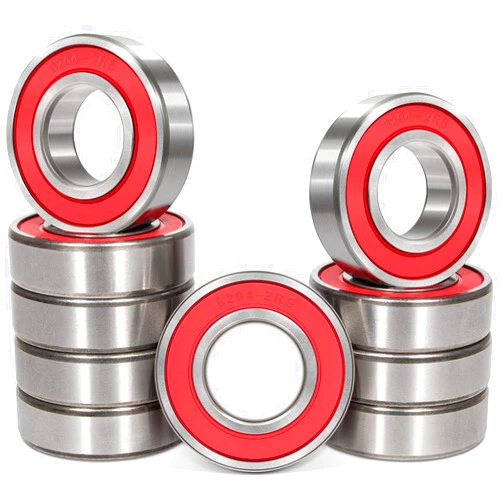 Sunluway 10 Pack 6204-2RS Double Rubber Seal Bearing 20x47x14mm,Stable Performance,Cost Effective, Deep Groove Ball Bearings