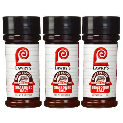 Lawry's Seasoned Salt Black Pepper, 5 Ounce (Pack of 3)
