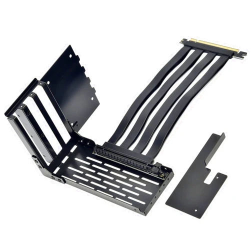 LIAN LI LAN2-1X Premium PCI-E x16 3.0 Black Extender Riser Cable 200mm and Covert Bracket for LANCOOL 2 for PCIE 3.0 only (NOT Compatible with PCIE 4.0 VGA Cards)