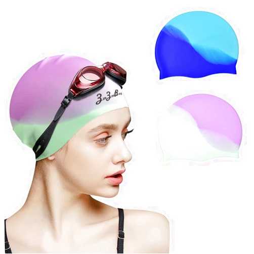 ZmZmBay Swim Caps for Long Hair (2 Pack)