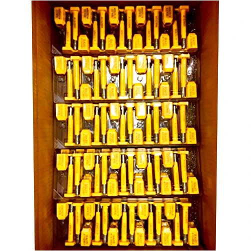 AVG Packaging Supplies Brand Bolt Seals - High Security Shipping Seal with Print Progressive Numbering – Tamper Proof for Trucks, Trailers, Cargo Containers - ISO & C-TPAT Certified (200ct Seal)
