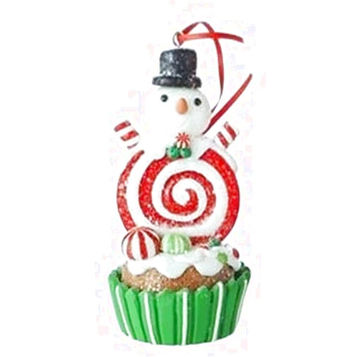 Christmas Market Ornaments Sugar Cookie Cupcake Christmas Ornaments, Dessert Collection Sweets & Treats Bakery Decor, Hanging Tree Decorations by Christmas Market Ornaments - Candy Swirl