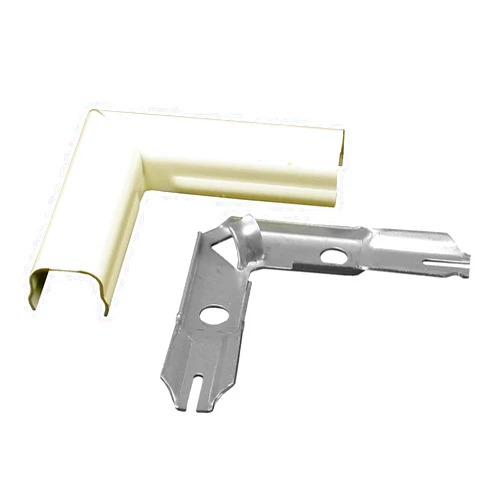 C2G Legrand Wiremold B-6 Metal Raceway for Extending Power, 500 Series, Flat Elbow, Ivory (1 Pack)