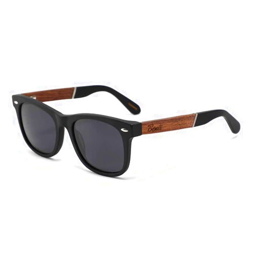 Benti Shades Wood Polarized Sunglasses for Men and Women - Wood Sunglasses - UV Protected - Alphas