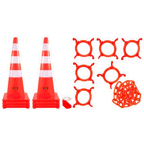 VEVOR Safety Cones, 6 x 36