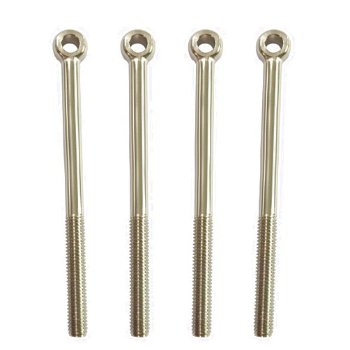ANPTGHT 4Pcs M10 x 150mm Shoulder Swing Lifting Eye Bolt, 304 Stainless Steel Machinery Shoulder Swing Bolt Lifting Ring Eyebolt for Pipeline Gate Valves, Building Steel Pipe Fasteners