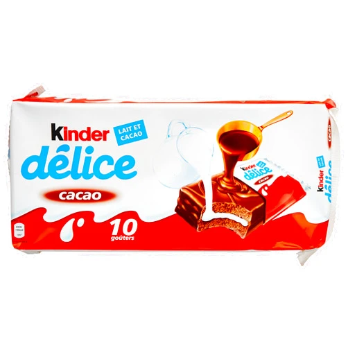 Kinder Délice Snacks Cacao 420 g - 4 packs (40 bars)
