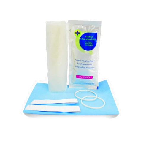 Mediss Ultrasound Probe Cover - Transducer Cover Latex-Free Sterile Disposable Large Clear, 6