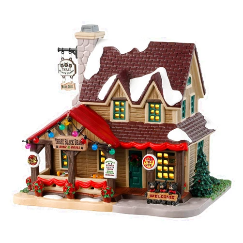 Lemax Three Black Bears Bar & Grill #35078