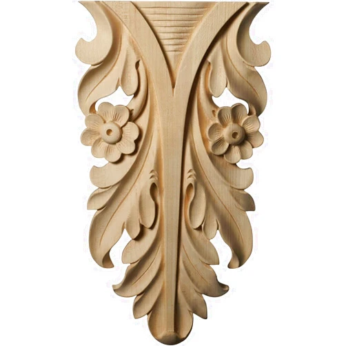 Ekena Millwork ONL11X06X01DRMA Large Dover Drop Wood Onlays, 6 5/8