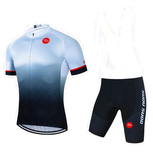 SUDU SUDO Men's Cycling Jersey Set Short Sleeve Breathable Cycling Clothing Road Bike Shirts Shorts with 20D Padded Quick-Dry