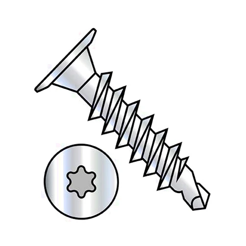 Korpek.com 10-16X1 1/2 6 Lobe Wafer Head Full Thread Self Drilling Screw Zinc (Pack Qty 1,000) BC-1024KWTF by Korpek