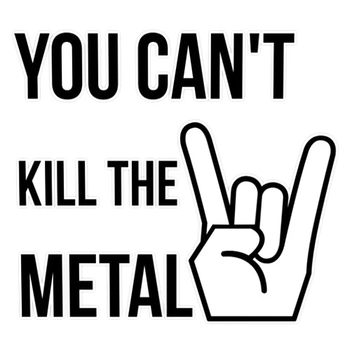 American Magnet MAGNET HEAVY METAL Magnet Vinyl Magnetic Sticker 20 mil - Size 5