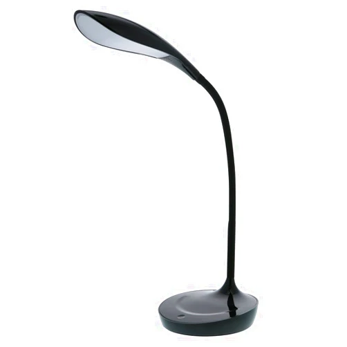 Bostitch Office LED Gooseneck Desk Lamp with USB Charging Port, 3 Dimming Levels, Touch Control, Black (VLED1502-BK)