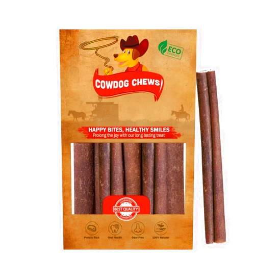 Cowdog Chews All-Natural Roasted Collagen Sticks Dog Treats 5-7