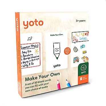 Yoto Play Yoto Children Friendly Audio Card – Make Your Own Cards - 10 Blank Yoto Cards for Kids for Yoto Player and Yoto App – Toy for Boys and Girls Age 3–8 Years