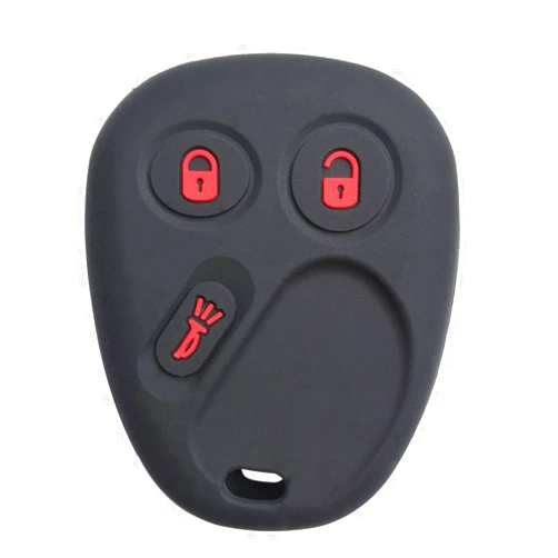 Coolbestda Rubber Smart 3buttons Key Fob Cover Remote Case Keyless Protector Jacket for LHJO11 Chevrolet Chevy Sivlerado 1500 2500 Equinox Tahoe Suburban Sierra Yukon Cadillac Escalade