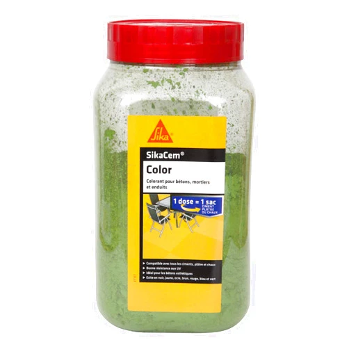 sikacim Color – Powdered Dye for Concrete, Plaster and Lime, Green, 73603