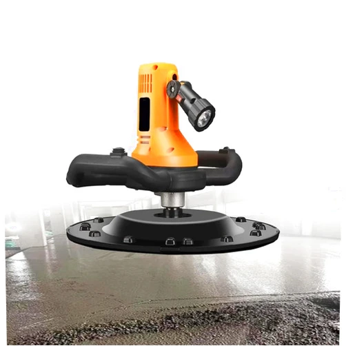 HAOYANRONG Electric Concrete Grinder Electric Plaster Mortar Cement Putty Trowel, Wall Smoothing Polishing Machine7-inch Concrete Surface Grinder, 6 Speed Adjustment, 2680W Motor