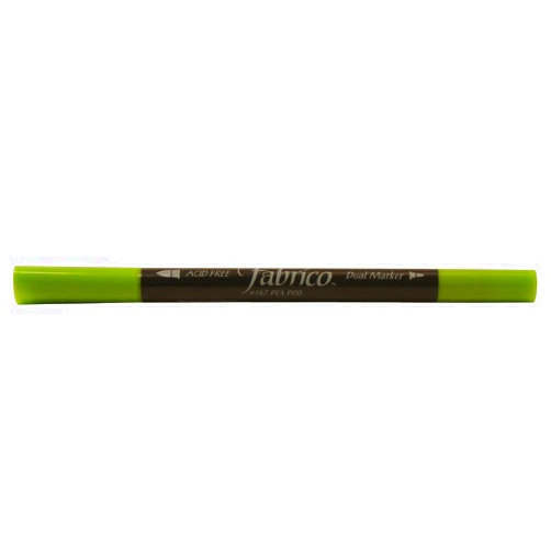 Tsukineko Dual-Ended Fabrico Marker Color-Fast, Pea Pod Green